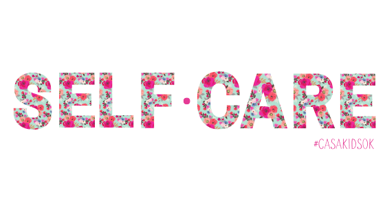 Self Care, Block Letters, Floral, #casakidsok